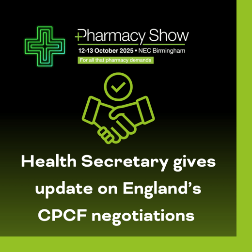 Health Secretary gives update on England’s CPCF negotiations