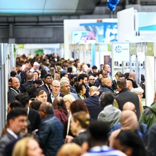 Crowded area of attendees