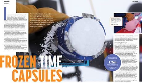 Frozen time capsules