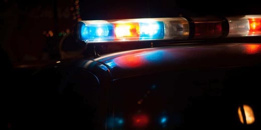 Police siren on a car